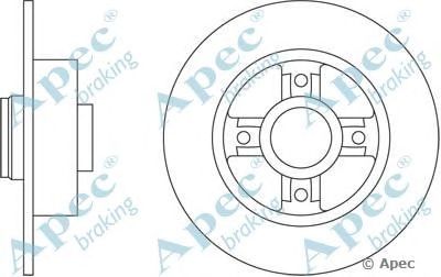 APEC BRAKING dsk2235 -  Тормозной диск